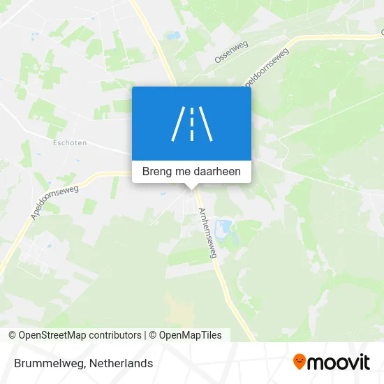 Brummelweg kaart