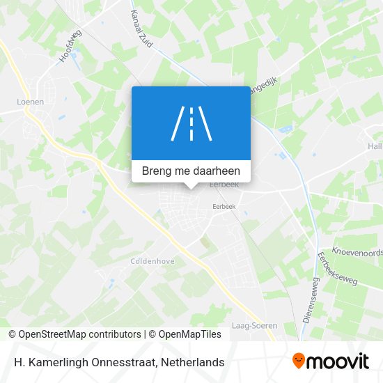 H. Kamerlingh Onnesstraat kaart