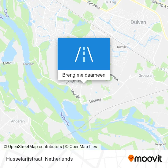 Husselarijstraat kaart