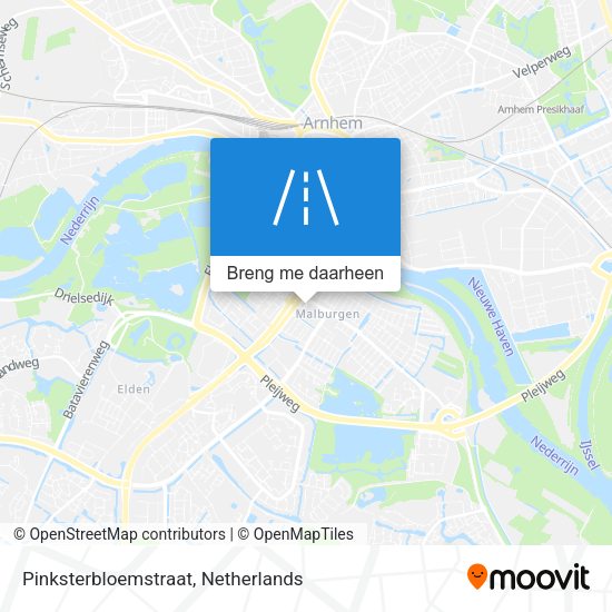 Pinksterbloemstraat kaart