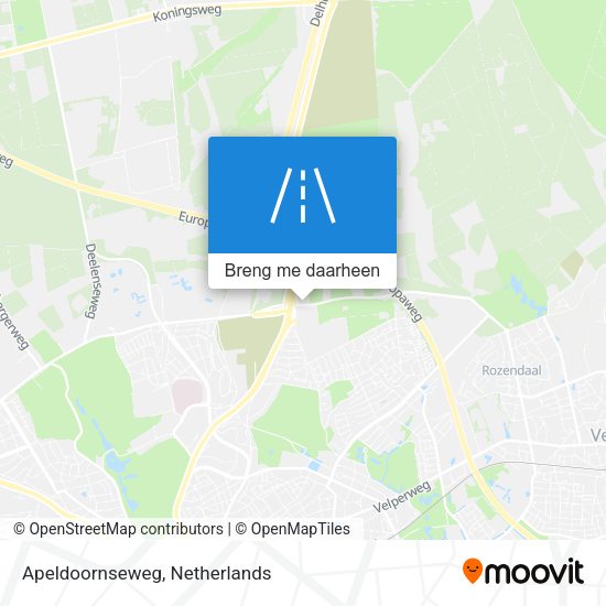 Apeldoornseweg kaart