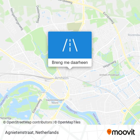 Agnietenstraat kaart