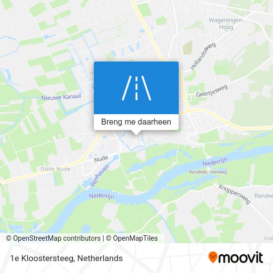 1e Kloostersteeg kaart