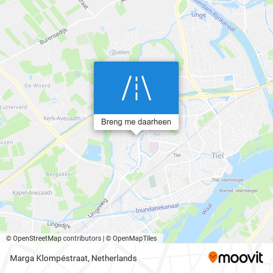 Marga Klompéstraat kaart