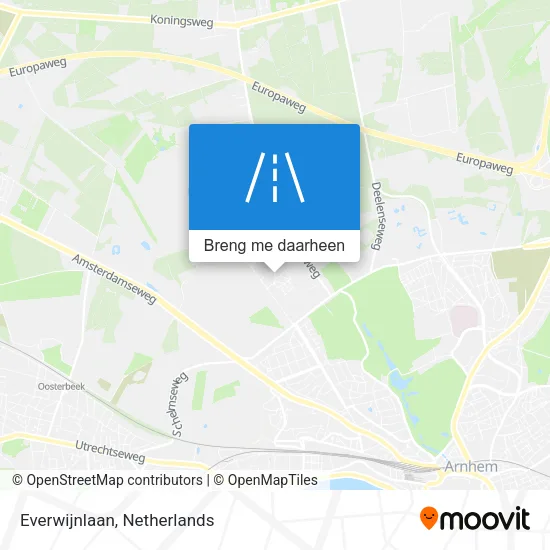 Everwijnlaan kaart