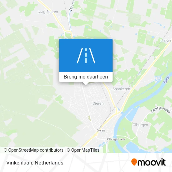 Vinkenlaan kaart