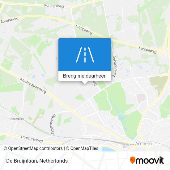 De Bruijnlaan kaart