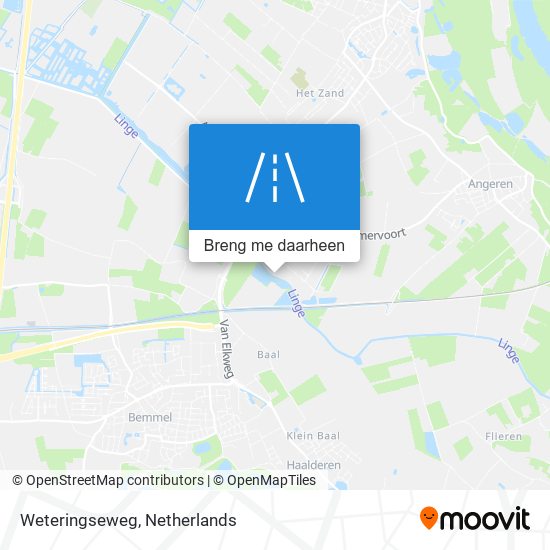 Weteringseweg kaart