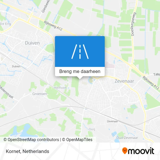 Kornet kaart
