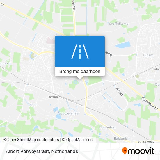 Albert Verweystraat kaart