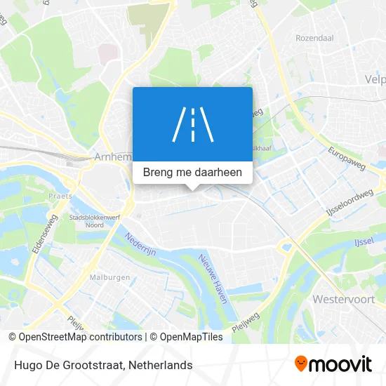 Hugo De Grootstraat kaart