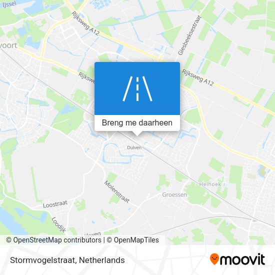 Stormvogelstraat kaart