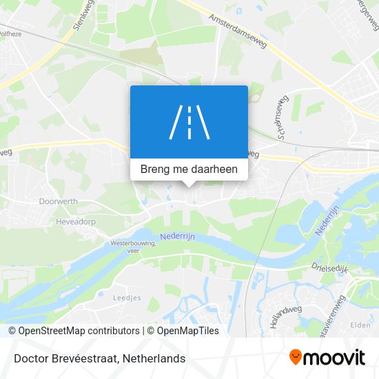 Doctor Brevéestraat kaart