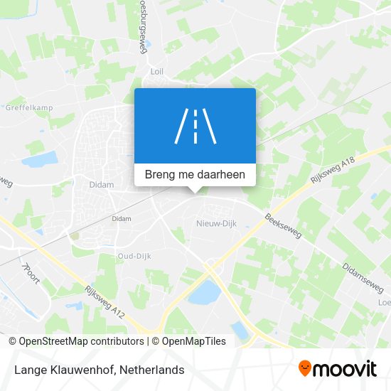 Lange Klauwenhof kaart