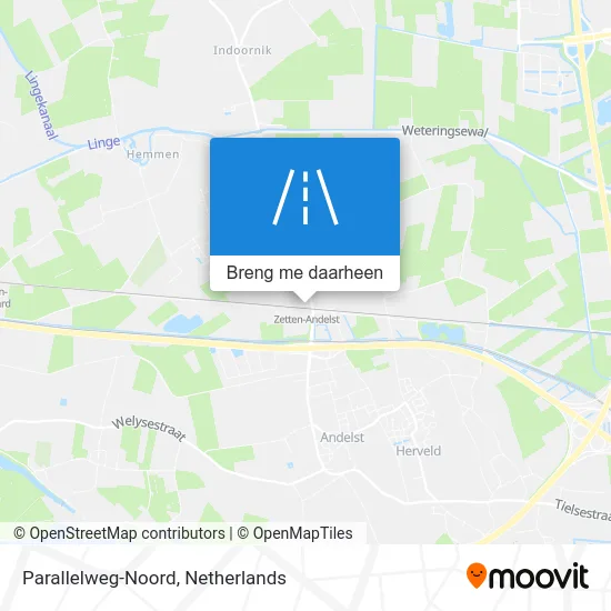 Parallelweg-Noord kaart