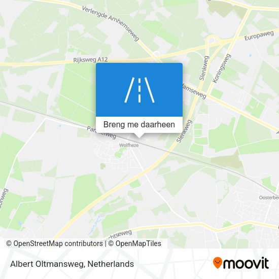 Albert Oltmansweg kaart