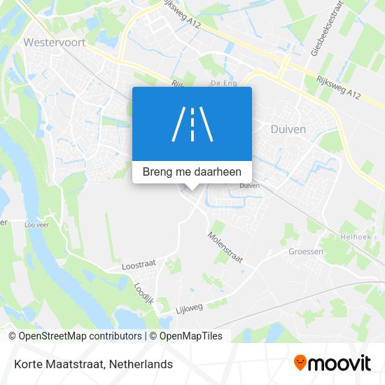 Korte Maatstraat kaart