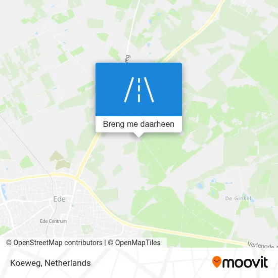 Koeweg kaart