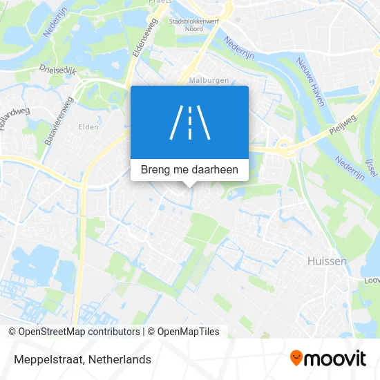 Meppelstraat kaart