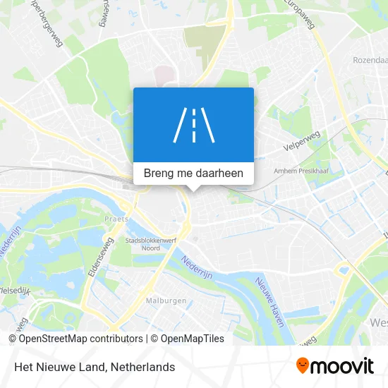 Het Nieuwe Land kaart