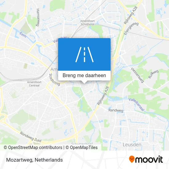 Mozartweg kaart
