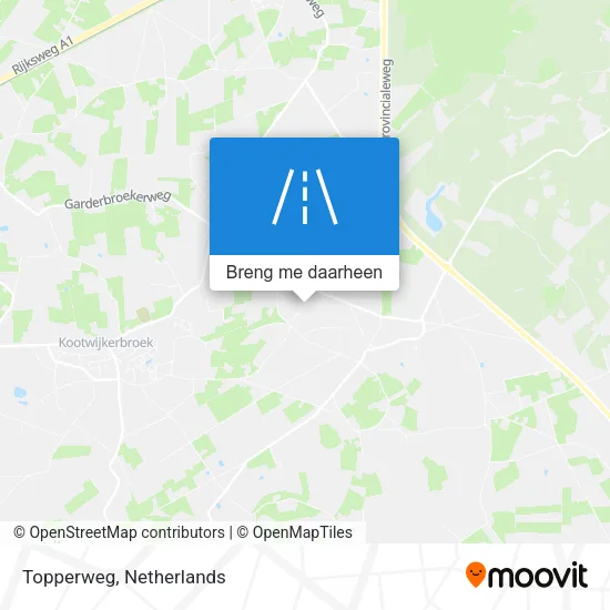 Topperweg kaart