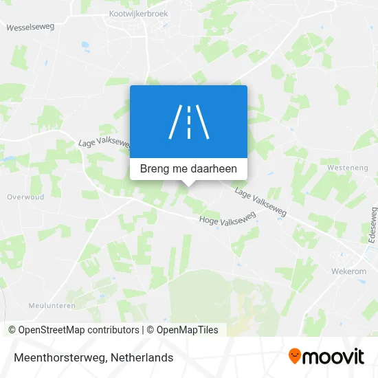 Meenthorsterweg kaart