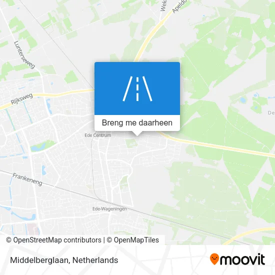 Middelberglaan kaart