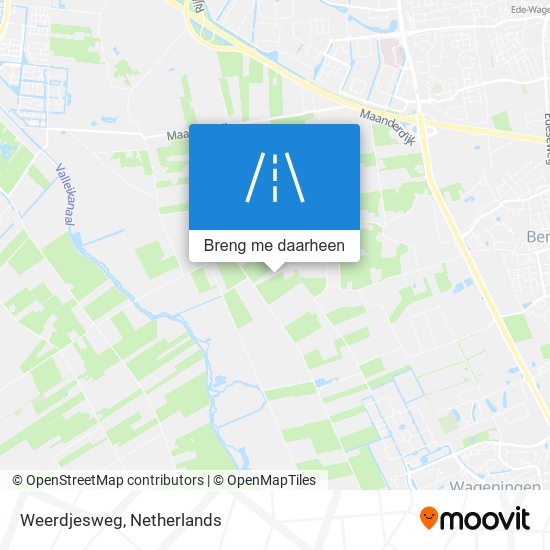 Weerdjesweg kaart