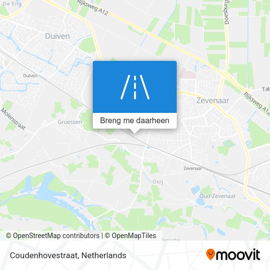 Coudenhovestraat kaart