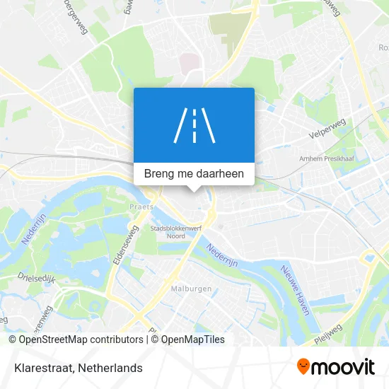 Klarestraat kaart
