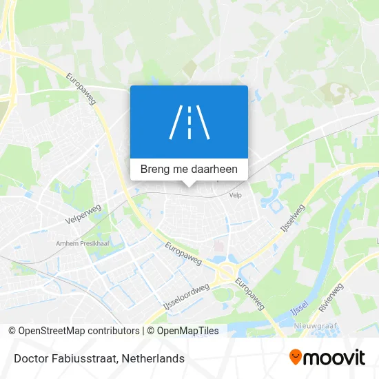 Doctor Fabiusstraat kaart