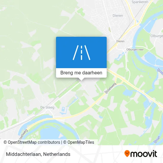 Middachterlaan kaart