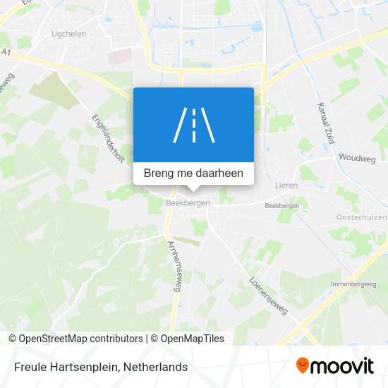 Freule Hartsenplein kaart
