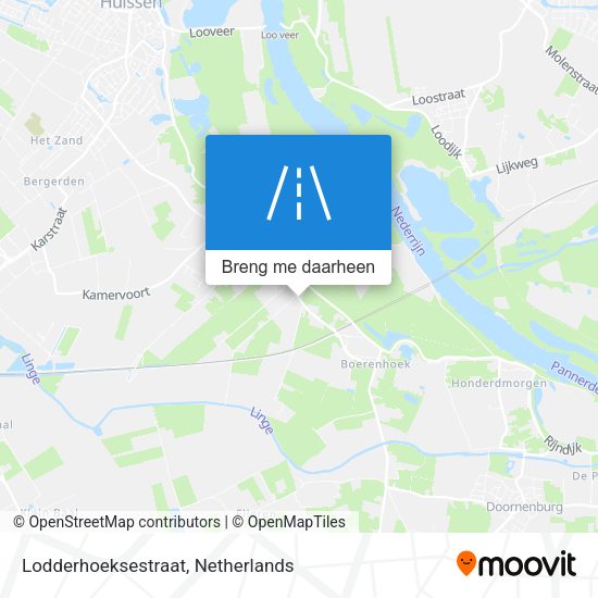 Lodderhoeksestraat kaart