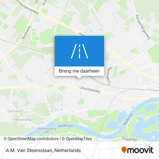 A.M. Van Steenislaan kaart
