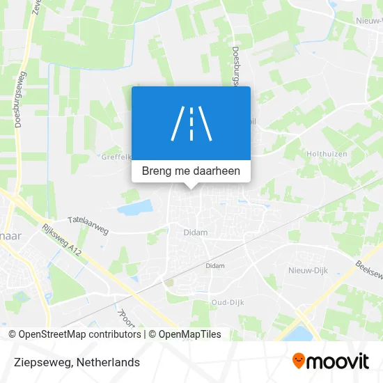 Ziepseweg kaart