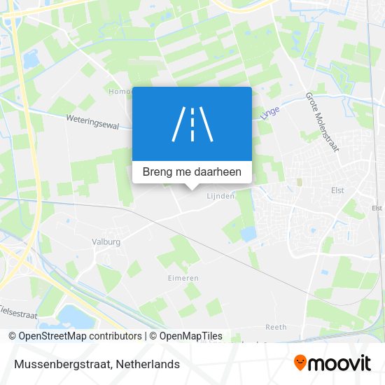 Mussenbergstraat kaart