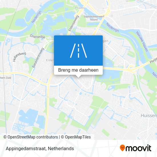 Appingedamstraat kaart