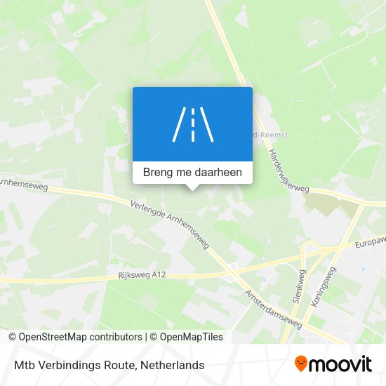 Mtb Verbindings Route kaart