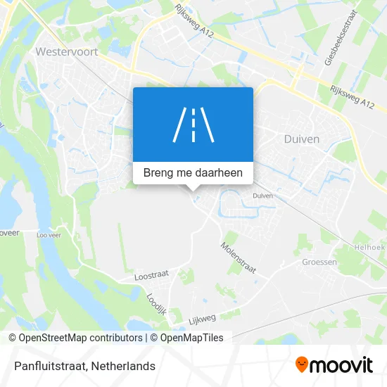 Panfluitstraat kaart