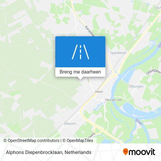 Alphons Diepenbrocklaan kaart