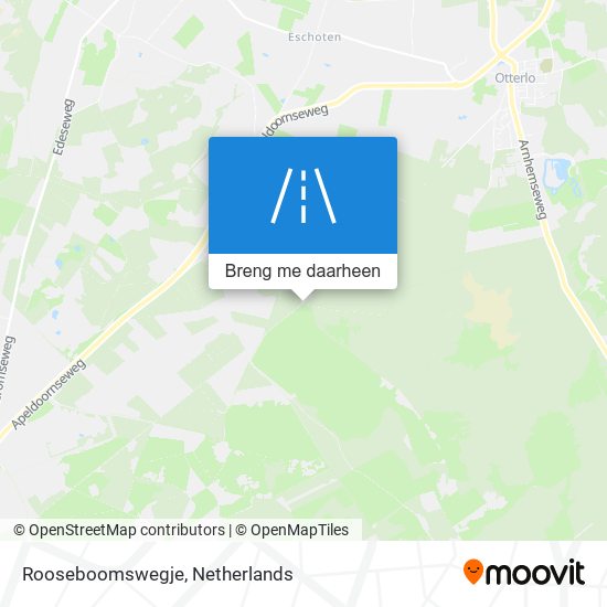 Rooseboomswegje kaart