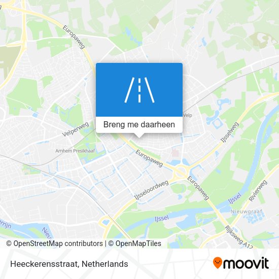 Heeckerensstraat kaart
