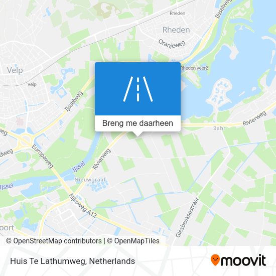 Huis Te Lathumweg kaart