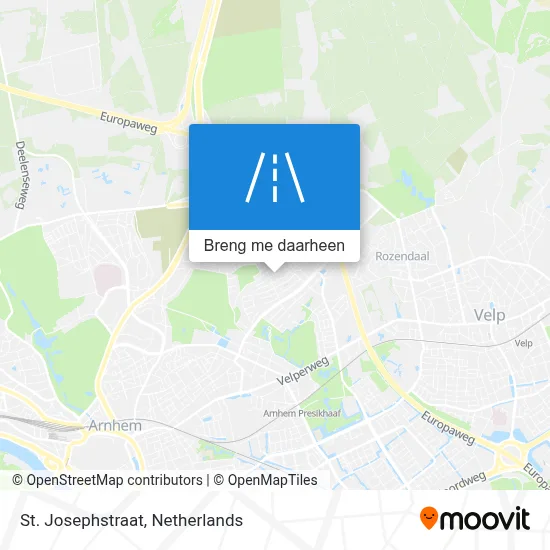 St. Josephstraat kaart