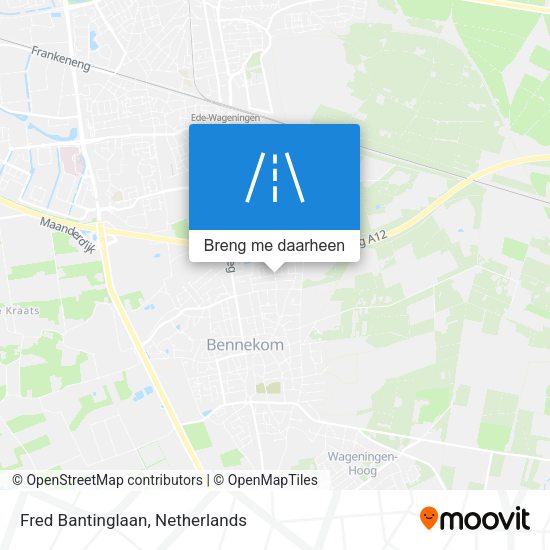 Fred Bantinglaan kaart