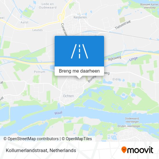 Kollumerlandstraat kaart
