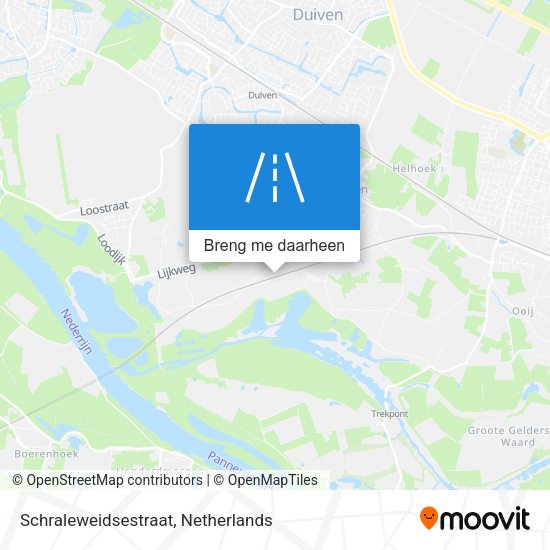 Schraleweidsestraat kaart