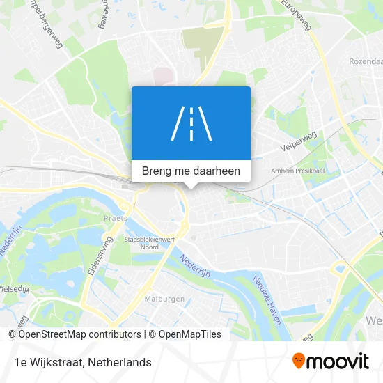 1e Wijkstraat kaart